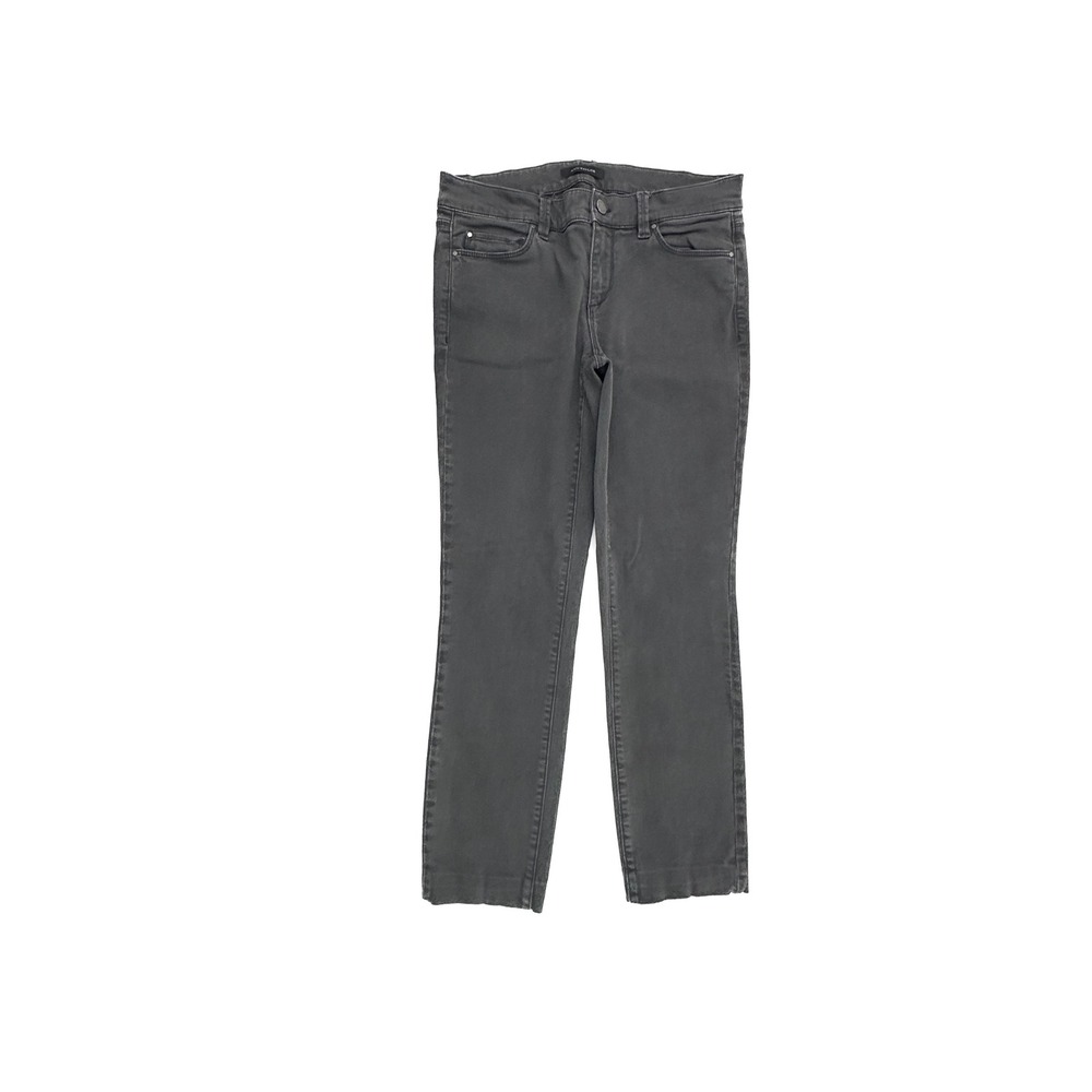 Ann‎ Taylor The Skinny Jeans Womens 8 Grey Modern Fit Hemmed Stretch Denim